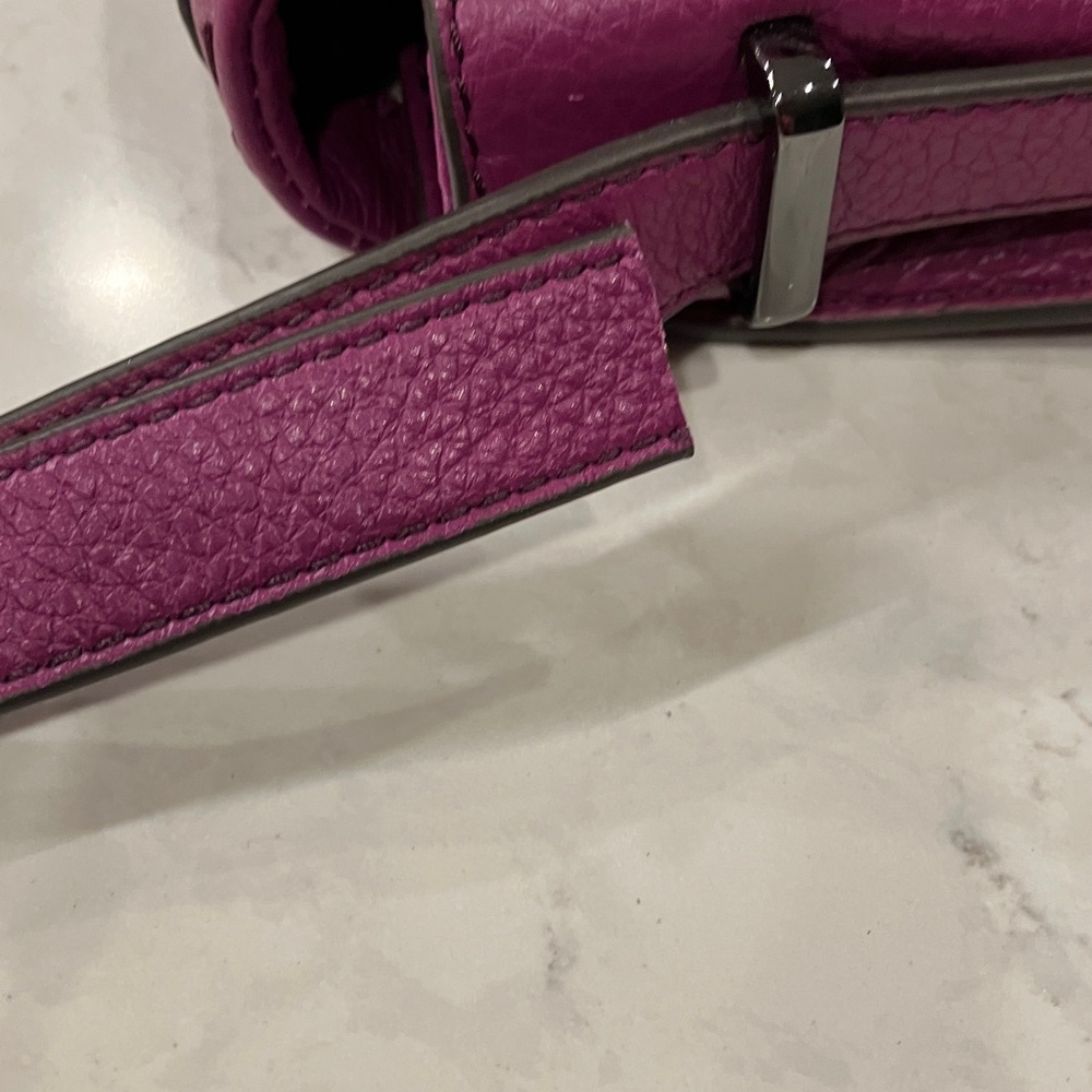 AIMEE KESTENBERG Shoulder Bag VIOLET LEATHER Excellent - Picture 11 of 11